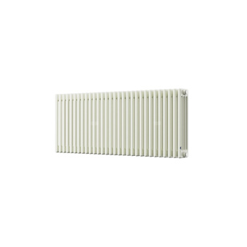 Grzejnik żeberkowy INSTAL-PROJEKT TUBUS 4 stal, podłączenie boczne, rozstaw 500 mm 570 x 1100 mm, kolor creamy structure (RAL 9010), moc 1915 W