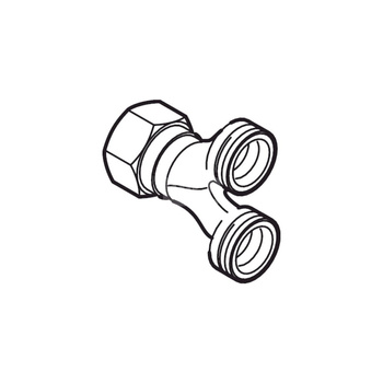 Trójnik VIEGA 12559 mosiądz 3/4'' (mu x eurokonus x eurokonus)