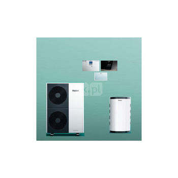 Pakiet Systemowy OZE - Pompa ciepła powietrzna powietrze-woda monoblok VAILLANT VWL 105/6A aroTHERM plus 9.2 kW 400 V + Moduł komunikacji internetowej VR 940f + Moduł sterowania VWZ AI + Zasobnik buforowy VP RW 100 + Regulator sensoCOMFORT VRC 720