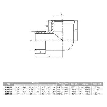 Kolano nakrętno-wkrętne śrutowane VALVEX Twist, 3/4'' (GW x GZ)