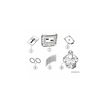 Zestaw przezbrojeniowy na gaz płynny (P) dla kotłów o mocy nominalnej 250 kW