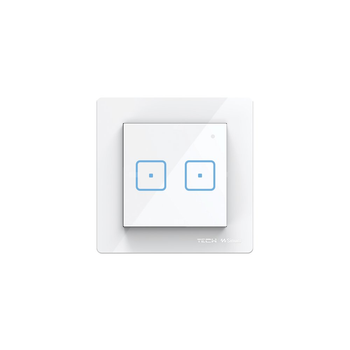 Włącznik dwupolowy FRAME FS-02m, komunikacja przewodowa Sinum SBUS, kolor Biały