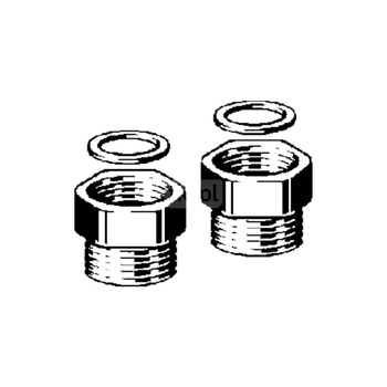 Rozdzielacz obwodów grzejnych VIEGA 10227 dwuczęściowy, mosiądz / mosiądz, 3/4'' (gw x gz), 22 mm
