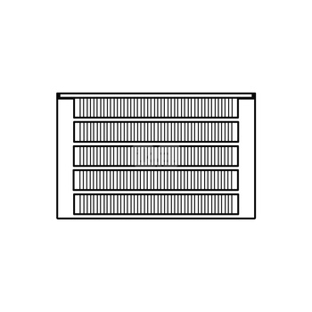 Konwektor Kermi Kon m. Str. Typ55 BH140x316x1800mm QN3233, weiß, 6bar, o. Abd., AB Uni.