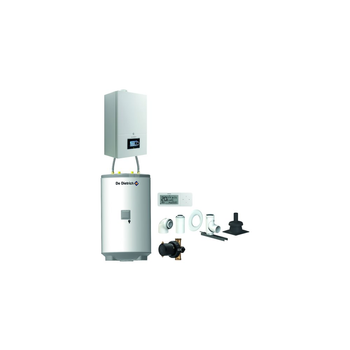 Pakiet - Kocioł gazowy jednofunkcyjny DE DIETRICH Virtuens Smart 24 kondensacyjny wiszący 3.3 - 26.1 kW + RegulatorAD248P + Zestaw powietrzno-spalinowy szachtowyBazowy PP/Alu fi 60/100 na fi 80 + Zasobnik c.w.uAQUAvie125 + Filtr magnetyczny XS90 A