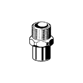 Złącze przejściowe VIEGA 94243G jednoczęściowy, brąz / brąz, 1/2'' x 18 mm (lw x gz), 28 mm