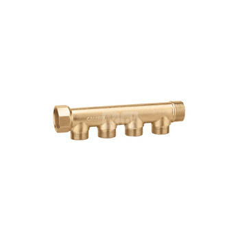 Pojedynczy rozdzielacz modułowy. Przyłącza wyjściowe z gwintem zewnętrznym 3/4"x 5 1/2" GZ - O 13