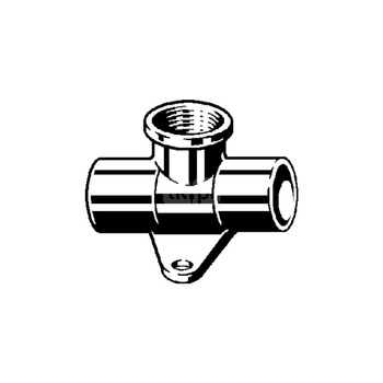 Trójnik VIEGA 94490G brąz 22 mm x 1/2'' x 22 mm (lw x gw x lw)
