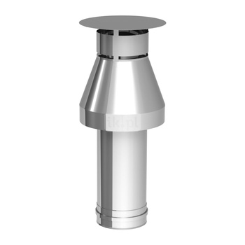 Zakończenie / terminal poziomy JEREMIAS TWG272 stal nierdzewna fi 130/200 mm