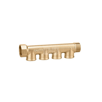Pojedynczy rozdzielacz modułowy. Przyłącza wyjściowe z gwintem wewnętrznym. 3/4" x 4 1/2" GW