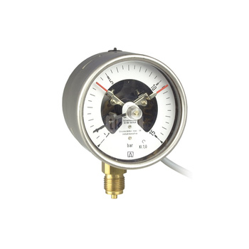 Manometr z rurką Bourdona AFRISO RF kontaktowy magnetyczny MK2 0/10 bar G1/2B radialne fi 100 mm, kl. 1,0%