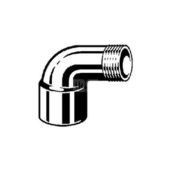 Złącze przejściowe 90' VIEGA 94092G jednoczęściowy, brąz / brąz, 18 mm x 1/2'' (lw x gz)