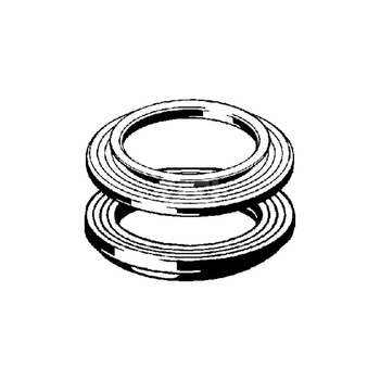 Uszczelka płaska okrągła VIEGA 6161106 tworzywo sztuczne, 80 mm x 54 mm