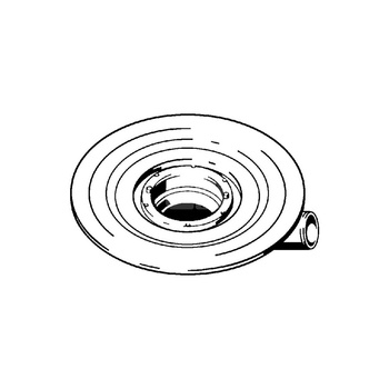Advantix-odpływ balkonowy/tarasowy korpus nr wzoru 4943.21 DN: 50 wydajność odpływu przy wysokości spiętrzenia 35 mm (wg PN-EN 1253): 2.5 odpływ poziomy