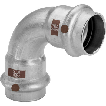 Łuk 90' VIEGA 1716, stal nierdzewna / stal nierdzewna, 42 mm (zw x zz)