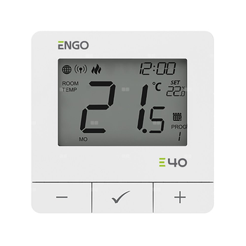 Programowany, Internetowy natynkowy regulator temperatury ZigBee/868MHz, 230V, biały