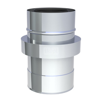 Rura dł. 250 mm z zasysem powietrza DN60/100 wysoki połysk