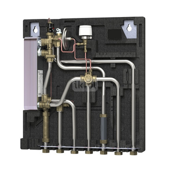 Danfoss EvoFlat FSS StS 3, w/bypass, w/1 CW meter, w/EPP front, w/circulation, w/safety valve, 51kW