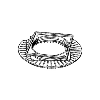 Tarcza, stal nierdzewna / błyszczący do odpływów prysznicowych VIEGA 49549