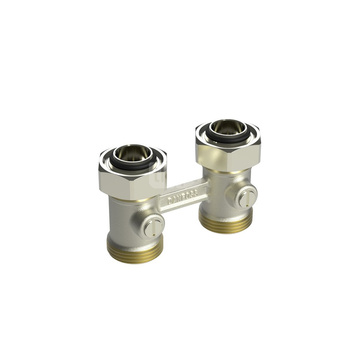Moduł przyłączeniowy prosty kątowy DANFOSS mosiądz 3/4'' GW x 3/4'' Eurokonus do grzejników