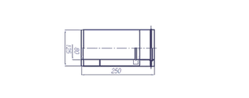 Przedłużenie 250 mm Ø 80/125