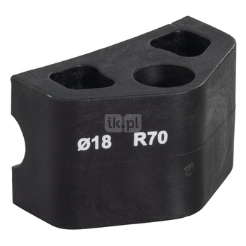Element ślizgowy fi 18 R70