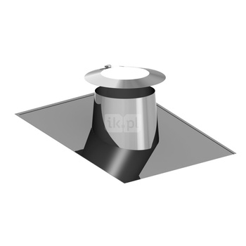Przejście przez dach 5-15st. stal nierdzewna z płytą Pb+kołnierz fi225/450mm