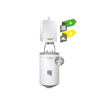 Pakiet - Kocioł gazowy jednofunkcyjny DE DIETRICH MCR3 Evo 24T kondensacyjny wiszący 6.1 - 24.8 kW + RegulatoriSense + Zasobnik c.w.uAQUAvie125