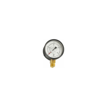 Manometr z rurką Bourdona AFRISO RF różnicy ciśnień 0/6 bar G1/2B radialne fi 100 mm, kl. 1.6%