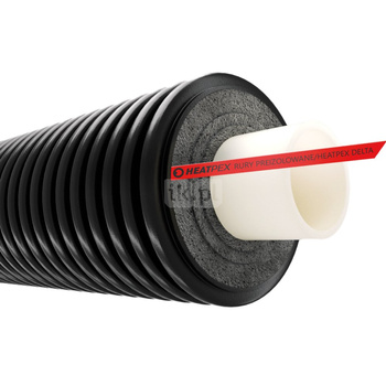 Rura preizolowana HEATPEX DELTA PEX HEAT UNO 1 x pex-a 40 / 110 mm, izolacja pe
