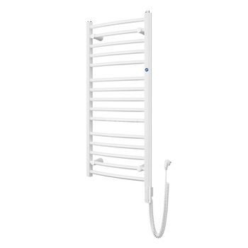 Grzejnik elektryczny (suszarka) INSTAL-PROJEKT AMBRA R ELECTRO, wym. 1650 (1755 z grzałką)/600 mm, kolor biały połysk,  moc 900 W