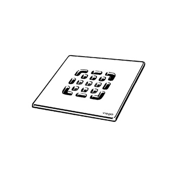 Kratka VIEGA 49335 kwadratowa ze stalowai nierdzewnej 143x143mm do wpustu