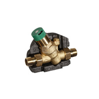 Regulator ciśnienia do ciepłej wody do temp. 80 st.C (krótko 95 st.C), ze śrubunkami 3/4”