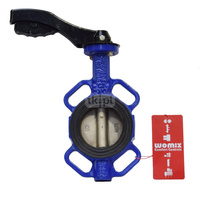 Przepustnica międzykołnierzowa Concept by Womix z rączką CX65S, dysk nierdzewny