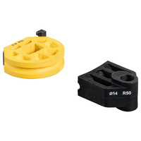 Segment gnący i element ślizg. fi 14, 10 U, 1/4'' (DN 6), R50