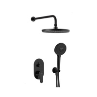 OTAVA ZESTAW NATRYSKOWY PODTYNKOWY Z BATERIĄ 2 FUNKCYJNĄ, CZARNY