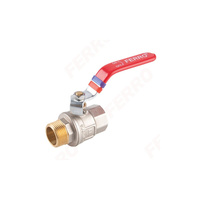 Zawór kulowy FERRO F-POWER 1/2'' GZ x GW, uchwyt: dźwignia