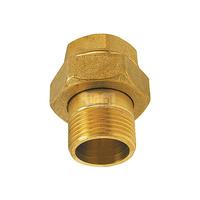 Śrubunek prosty FERRO, mosiądz (żółty), 1'' (GW x GZ)