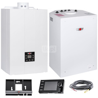 Pakiet - Kocioł gazowy jednofunkcyjny WOLF FGB-35 kondensacyjny wiszący 7.5 - 34.9 kW + RegulatorBM-2 + Zasobnik c.w.uCSW-120
