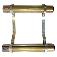 Rozdzielacz do instalacji c.o. QIK mosiądz GW 1'', 13-obieg. GZ 3/4''