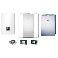 Pakiet - Kocioł gazowy jednofunkcyjny WOLF FGB-24 kondensacyjny wiszący 5.3 - 20.7 kW + Czujnik c.w.u. + RegulatorBM-2 + RekuperatorCWL 300P + Zasobnik c.w.uCSW 120