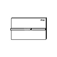 Przycisk do WC ekspozycyjny Prevista Visign for More 204 nr wzoru 8624.19 płytka maskująca: stal nierdzewna czarny matowy klawisz: stal nierdzewna czarny matowy