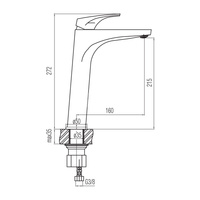 SIGMA Bateria umywalkowa stojąca wysoka