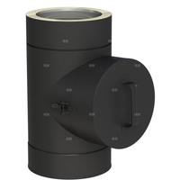 Element rewizyjny fi 180mm z wyjściem okrągłymT450 'C / N1 lakierowany na czarno T450 'C / N1 lakierowany na czarno (RAL9011)