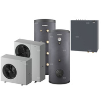 Pakiet 1 - Pompa ciepła powietrzna powietrze-woda monoblok TERMET Heat Platinum 8 EVI/DC 6.1 kW 230 V + Zasobnik c.w.u. TERMET AQUA 200 + Zasobnik buforowy TERMET ENERGY 100 + Moduł hydrauliczny T-Box 13 Pro PG HP