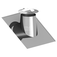 Przejście przez dach 16-25st. stal nierdzewna z płytą Pb+kołnierz fi150/240mm