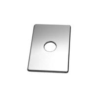 Flansza o wymiarach 110x160mm wykonana ze stali nierdzewnej