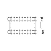 PHA-109 5-obwodowy PN10 Rozdzielacz CuZn