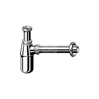 Syfon butelkowy mosiądz chrom., nr wzoru 5763 G: 1¼ DN: 40