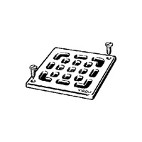 Kratka VIEGA 49331 kwadratowa ze stalowai nierdzewnej 94x94mm do wpustu